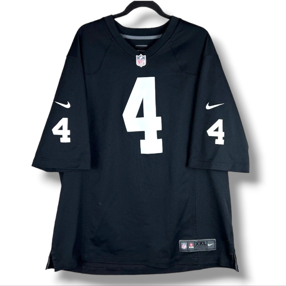 Nike Las Vegas Oakland Raiders Derek Carr #4 NFL Black On Field Football Jersey
